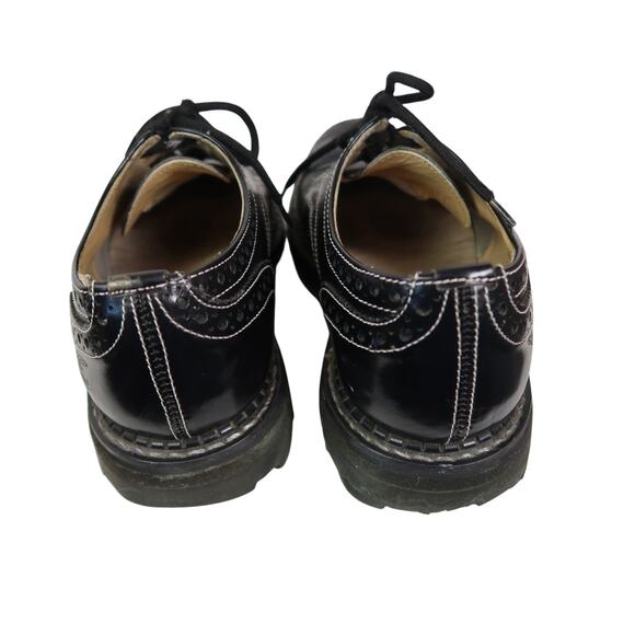John Fluevog Michael Black Leather Wingtipped Derby Lace-Up Shoes Mens 5 main image 10
